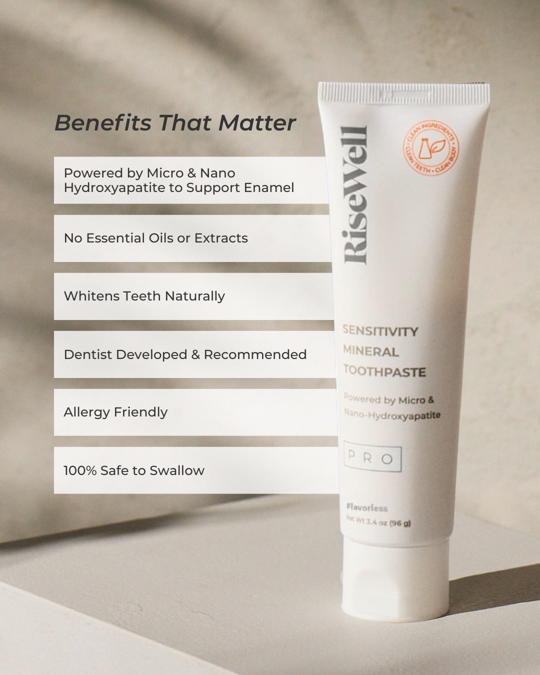 PRO Mineral Toothpaste Flavorless